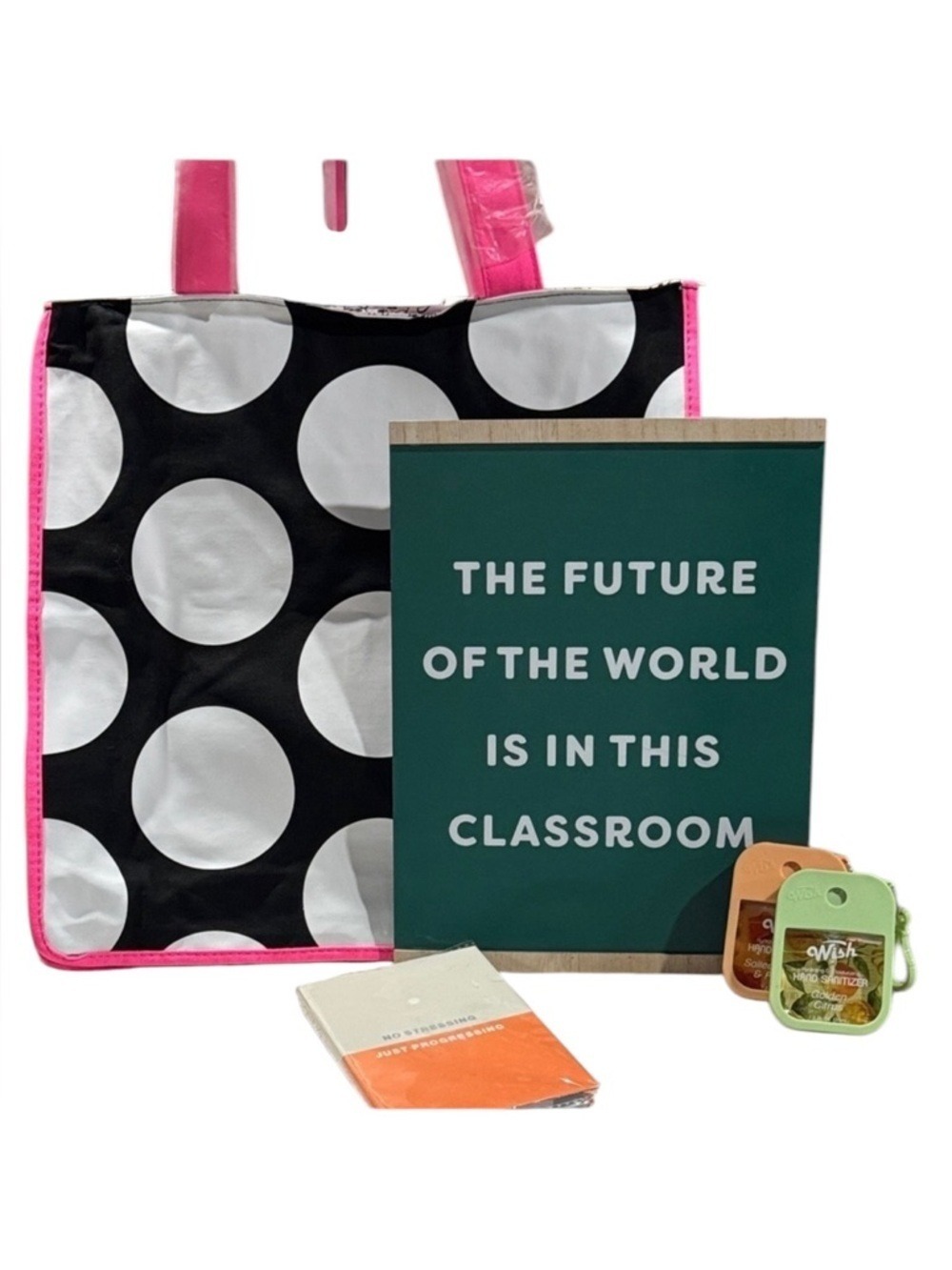 Classroom Home Bundle Sign Tote Hand Sanitizers Organizer